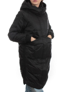 3064 BLACK Пуховик зимний женский (80% пух, 20% перо)