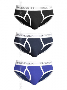 SDK2940-2 Трусы мужские Sergio Dallini [3 шт] Дроп слип