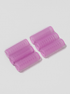 Бигуди «Липучка», d=2 см, 6 см, 6 шт., цвет фиолетовый