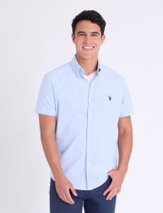 SHORT SLEEVE STRETCH OXFORD SHIRT