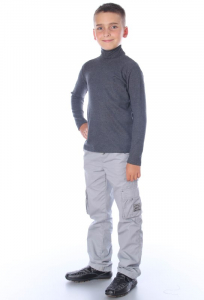 Водолазка детская, футер. РАСПРОДАЖА!!! (антрацит)