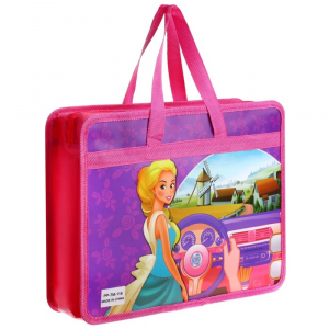 Папка с ручками пластиковая А4, 37 х 22 х 5 см 