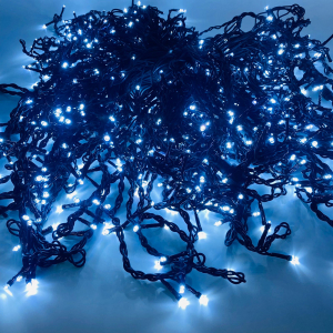 Гирлянда бахрома уличная черный провод 50 м