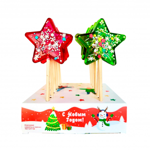 Леденец, ЗВЁЗДОЧКА С КОНФЕТТИ, 50 гр., TM Prod.Art