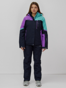 Горнолыжный костюм женский зимний УЦЕНКА голубого цвета 02819Gl