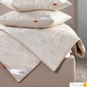 CASSIA КАЛАХАРИ Одеяло 200х220,1пр.,хл./вербл.шерсть/микровол.., 350г/м2