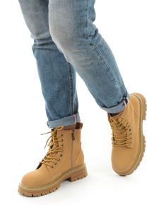 01-P8306-1 BROWN Ботинки демисезонные женские (натуральная кожа)