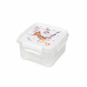 Контейнер для СВЧ АКВАРЕЛЬ 0.6л квадратный