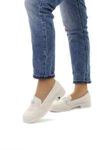 03-DEB1-5 LT. BEIGE Лоферы женские (натуральная кожа)