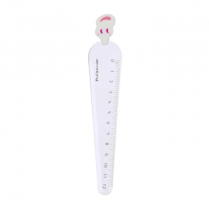 Линейка 12 см «Фигурки»,пластик, МИКС