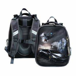 Рюкзак каркасный школьный 38 х 30 х 16 см, эргономичная спинка, Stavia 