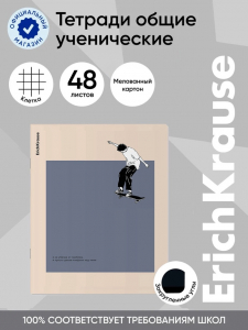 Тетрадь 48 листов в клетку ErichKrause Street Flip