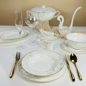 145-681 Обеденный сервиз 30пр. ЛИЛИАН в под.уп.(х2)Костяной фарфор