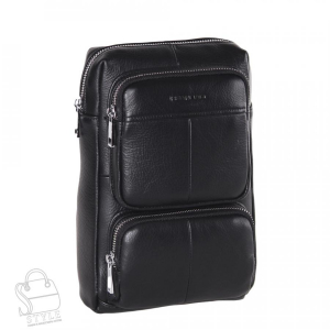 Рюкзак мужской кожаный 2083BSH black Heanbag  в Новосибирске