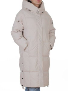 701 LT. BEIGE Пальто зимнее женское (200 гр. холлофайбер)