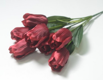 Искусственные цветы, Ветка в букете тюльпан огромный 7 голов(1010237)