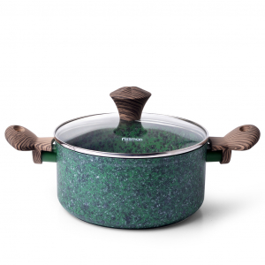 Кастрюля индукционная 24 см / 4,7 л алюминиевая Malachite