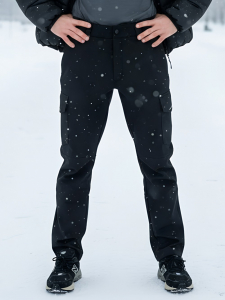 Брюки спортивные софтшелл MTFORCE мужские черного цвета 2403Ch