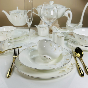 145-683 Обеденный сервиз 105пр. ЛИЛИАН в под.уп.(х0,5)Костяной фарфор