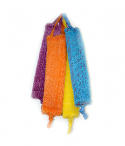 Мочалка ЦВЕТНАЯ длинная