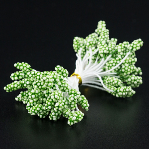 Тычинки на нитке Светло-зеленые большие, 50 шт