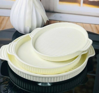 205-750 Круглое блюдо для запекания 21,5см в под.уп.(х48)Фарфор