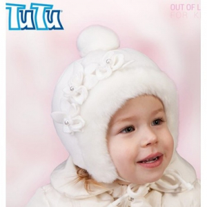 2638-1 Шапка зимняя для девочек TuTu