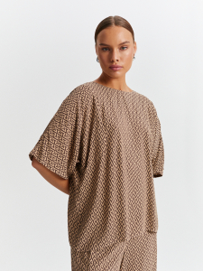 Блуза из вискозы с принтом