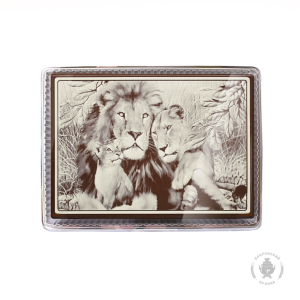 Лев, львица и львенок (600 грамм)