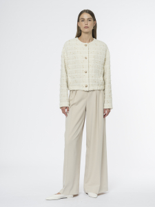 Брюки палаццо из вискозной костюмной ткани