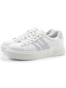 03-YC380-1 WHITE Кроссовки женские (натуральная кожа)