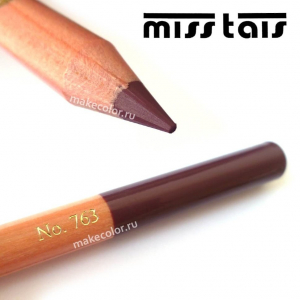 Карандаш для губ Miss Tais (Чехия) №763 бордово-коричневый