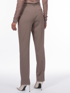 Прямые брюки со стрелками из костюмной вискозы