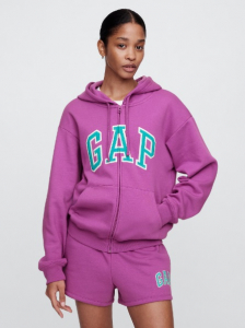 Relaxed Gap Logo Zip Hoodie