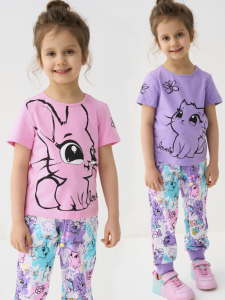 Футболка для девочки, 2 шт в комплекте