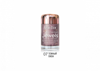 Тени-пигмент для век Jewels Alvin D`or розовый 07 тёмный пион