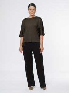 Блуза из вискозного трикотажа