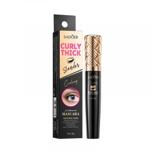 Тушь для ресниц водостойкая для эффекта натуральногоподкручивания SADOER Curly Thick waterproof mascara, 8 гр