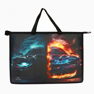 Папка с ручками А4, 335 х 235 х 55 мм, пластиковая, ручки-тесьма, Calligrata 