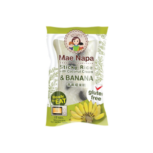 Паровой липкий рис по-тайски с кокосовым кремом и бананом MAE NAPA, 80 г