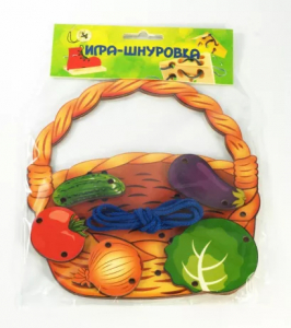 Шнуровка Корзина с овощами