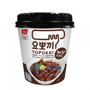Yopokki Токпокки с соусом Чачжан (рисовые палочки с соусом), стакан, 120 гр