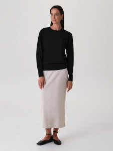 Трикотажный джемпер с длинными рукавами