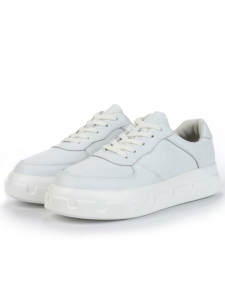 05-PDXL102-1 WHITE Кроссовки женские (натуральная кожа)