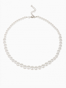 Бусы «Невеста» с жемчугом, шар №4.6.8, белые, 45 см