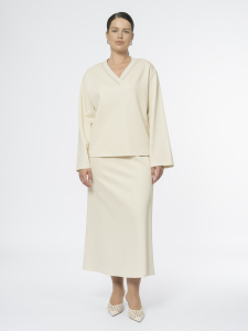 Юбка А-силуэта из мягкого трикотажа