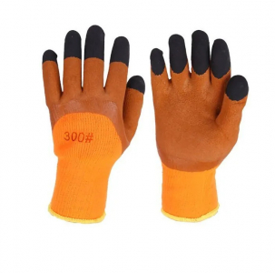 Перчатки утепл.300#/10пар ОРАНЖЕВ.