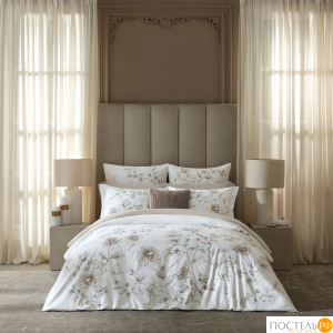 TOGAS ЭВЕРЕТТ бело-роз КПБ 145х200/200х230/50х70-2, 4пр, роял сатин