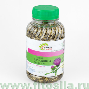 Расторопши пятнистой семена - БАД, 150 г (банка)