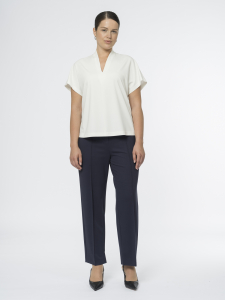 Укороченные брюки с высокой посадкой